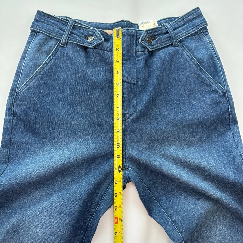 ANTHROPOLOGIE Pilcro Polished Mid-Rise Bootcut Jeans Women’s Size 31 Medium Wash - Picture 14 of 17